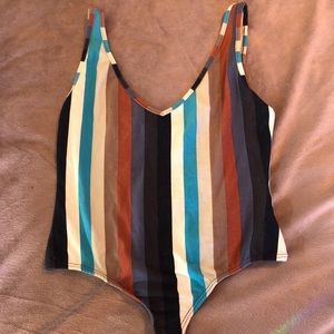 Stripe bodysuit